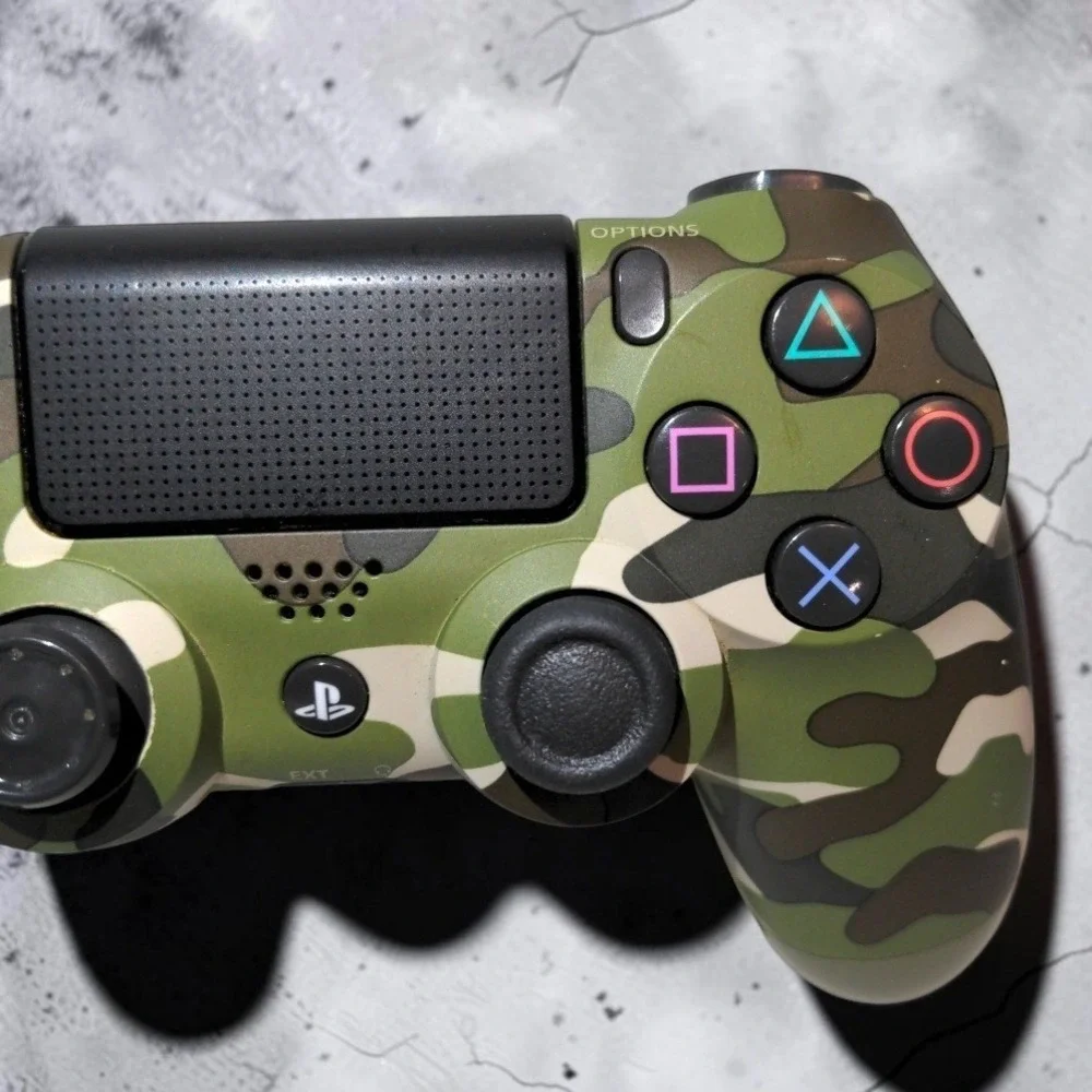 Sony PlayStation 4 PS4 DualShock Wireless Controller Green Camo CUH-ZCT2U Works